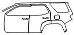 Door and Rear Fender Kit pattern for the 2026 Toyota 4Runner