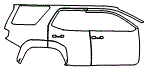 Door and Rear Fender Kit pattern for the 2026 Toyota 4Runner