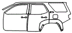 Door and Rear Fender Kit pattern for the 2026 Toyota 4Runner