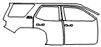 Door and Rear Fender Kit pattern for the 2026 Toyota 4Runner