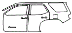 Door and Rear Fender Kit pattern for the 2026 Toyota 4Runner
