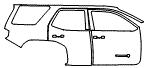 Door and Rear Fender Kit pattern for the 2026 Toyota 4Runner