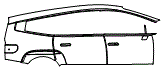 Door and Rear Fender Kit pattern for the 2026 Hyundai Ioniq 9