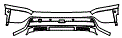 Rear Bumper Kit pattern for the 2026 Hyundai Ioniq 9