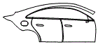 Door and Rear Fender Kit pattern for the 2027 Mercedes Benz CLA Electric Sedan