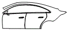 Door and Rear Fender Kit pattern for the 2027 Mercedes Benz CLA Electric Sedan