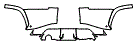 Rear Bumper Kit pattern for the 2026 Lexus LX
