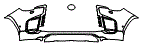Bumper Kit pattern for the 2026 Lexus LX