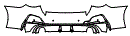 Rear Bumper Kit pattern for the 2027 BMW 4 Series
