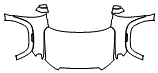 Full Hood, Fender and Mirror Kit pattern for the 2027 GMC Terrain