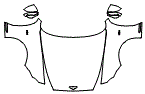 Full Hood, Fender and Mirror Kit pattern for the 2025 Bentley Continental GT