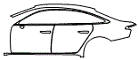 Door and Rear Fender Kit pattern for the 2026 Audi A6