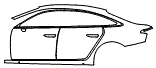Door and Rear Fender Kit pattern for the 2026 Audi A6