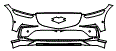 Bumper Kit pattern for the 2027 Genesis ELECTRIFIED GV70