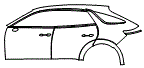 Door and Rear Fender Kit pattern for the 2027 Genesis ELECTRIFIED GV70