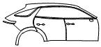 Door and Rear Fender Kit pattern for the 2027 Genesis ELECTRIFIED GV70