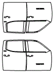 Door Kit pattern for the 2026 Toyota Tundra