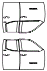 Door Kit pattern for the 2026 Toyota Tundra