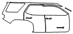 Door and Rear Fender Kit pattern for the 2026 Toyota 4Runner