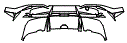 Lower Rear Bumper Kit pattern for the 2025 Lotus Emeya