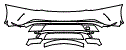 Rear Bumper Kit pattern for the 2026 Tesla Model S