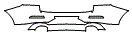 Rear Bumper Kit pattern for the 2025 BMW X4