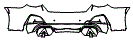 Rear Bumper Kit pattern for the 2026 BMW i4