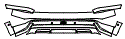 Rear Bumper Kit pattern for the 2026 Hyundai Ioniq 9
