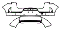 Rear Bumper Kit pattern for the 2026 Polestar Polestar 4