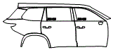Door and Rear Fender Kit pattern for the 2026 Lexus TX