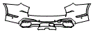 Rear Bumper Kit pattern for the 2027 BMW X7