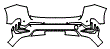 Rear Bumper Kit pattern for the 2027 BMW X1