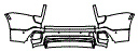Rear Bumper Kit pattern for the 2026 Rolls Royce Cullinan