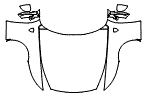 Full Hood, Fender and Mirror Kit pattern for the 2027 Ferrari Amalfi