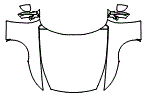 Full Hood, Fender and Mirror Kit pattern for the 2027 Ferrari Amalfi