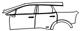 Door and Rear Fender Kit pattern for the 2027 Cadillac Optiq-V