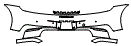 Rear Bumper Kit pattern for the 2027 Porsche 911 (992.2)