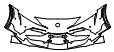 Bumper Kit pattern for the 2026 Toyota GR Supra
