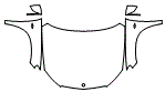 Full Hood, Fender and Mirror Kit pattern for the 2026 Mercedes Benz GLE SUV