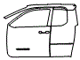 Door and A-Pillar Kit pattern for the 2026 Toyota Tacoma