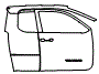 Door and A-Pillar Kit pattern for the 2026 Toyota Tacoma