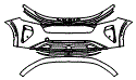 Bumper Kit pattern for the 2026 Lucid Gravity