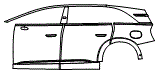 Door and Rear Fender Kit pattern for the 2026 Lucid Gravity