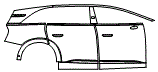 Door and Rear Fender Kit pattern for the 2026 Lucid Gravity