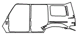 Rear Fender Kit pattern for the 2025 Mercedes Benz G-Class SUV