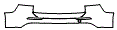 Rear Bumper Kit pattern for the 2024 Volvo V60