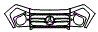 Grille Kit pattern for the 2025 Mercedes Benz G-Class SUV