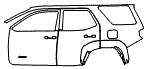 Door and Rear Fender Kit pattern for the 2026 Toyota 4Runner