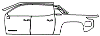 Door and Rear Fender Kit pattern for the 2026 Chevrolet Silverado EV