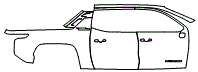Door and Rear Fender Kit pattern for the 2026 Chevrolet Silverado EV
